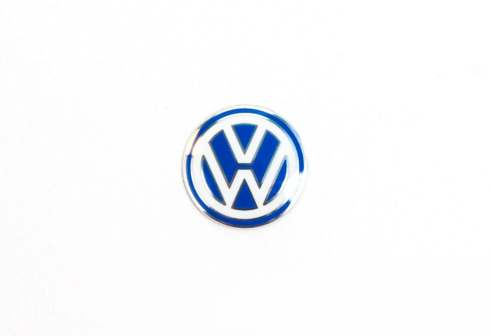 VW emblem sticker key 10mm - Caddy World