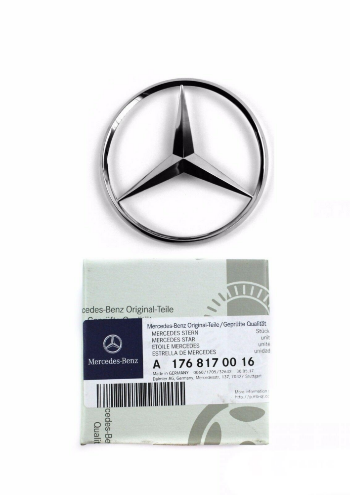 Mercedes Benz Rear Trunk Boot Lid Star Emblem Badge- Genuine Benz  A1768170016 - LLLParts