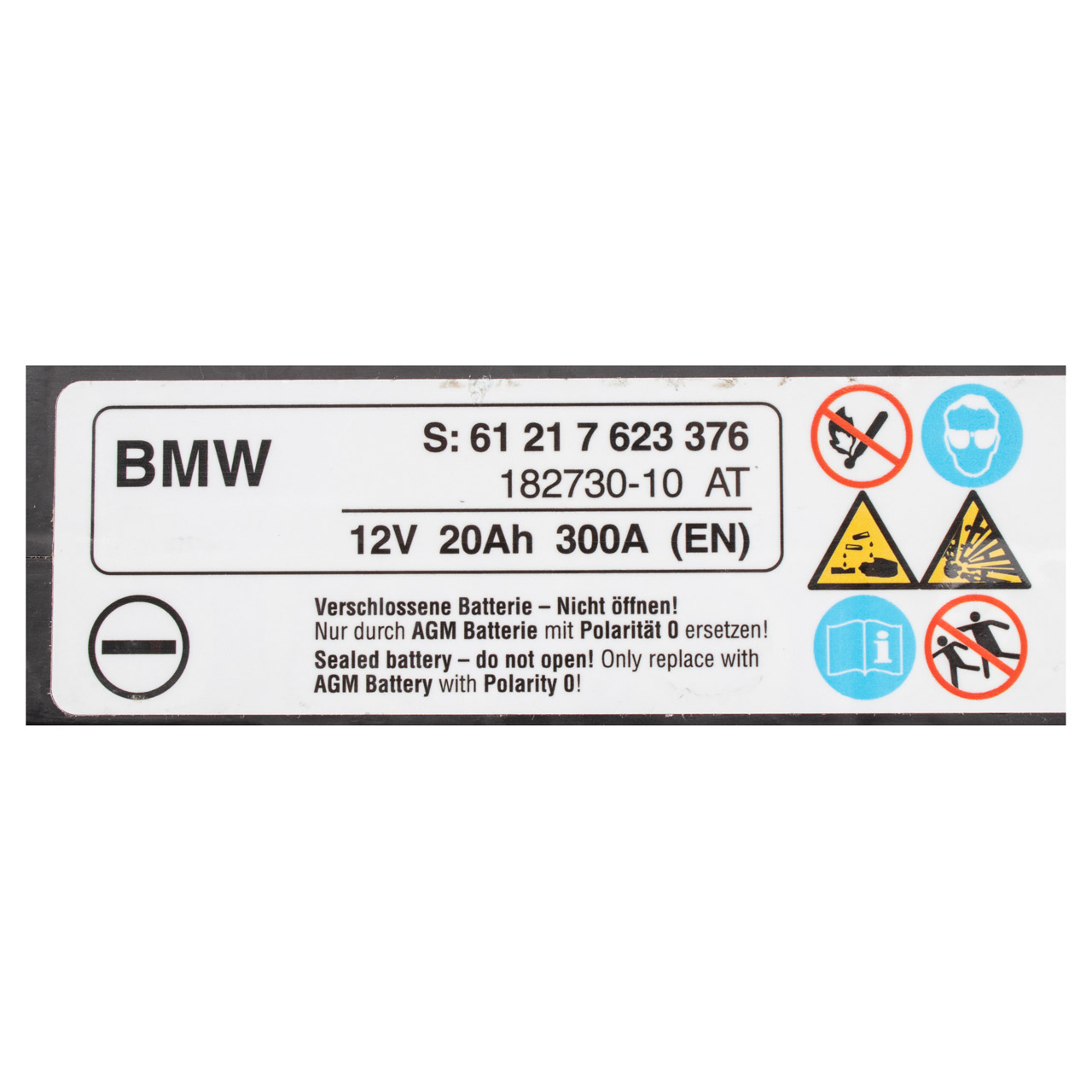 BMW Original Bmw Agm-Battery 61219321815 - LLLParts